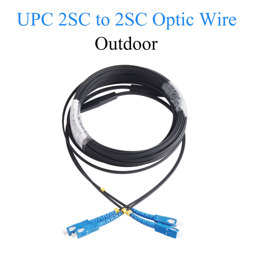 Fiber Optic Wire Upc 2 Sc To 2 Sc Optical Single-Mode 2-Core Outdoor Extension Cable Simplex Patch