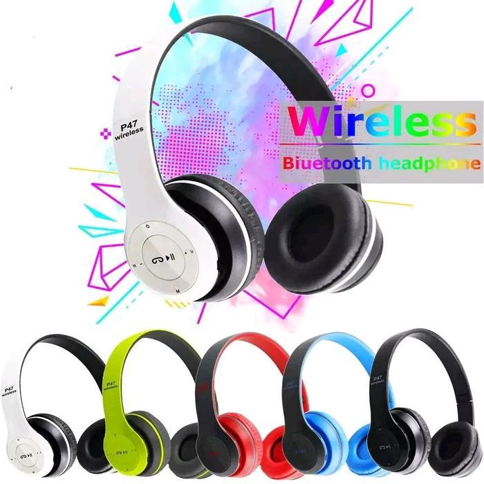 Sale Headset Headphone Bluetooth Wireless Beats Gaming P47 P74 B19