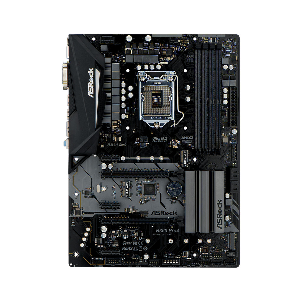 LGA 1151 Motherboard Intel B360 Motherboard ASRock B360 Pro4 For 8th Gen Core i7i5i3 cpu 4×DDR4 64GB