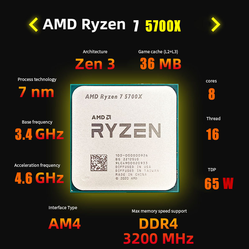 ASUS TUF GAMING B550M PLUS Micro-ATX B550M Motherboard+NEW AMD Ryzen 7 5700X R7 5700X CPU Processado