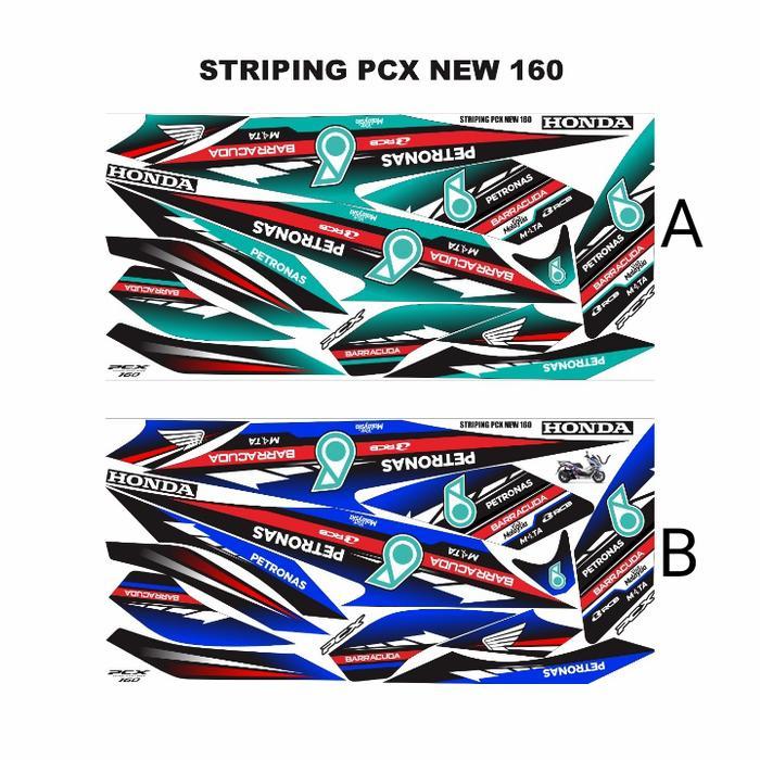 Decal Sticker Striping Variasi Honda PCX new 160 Petronas