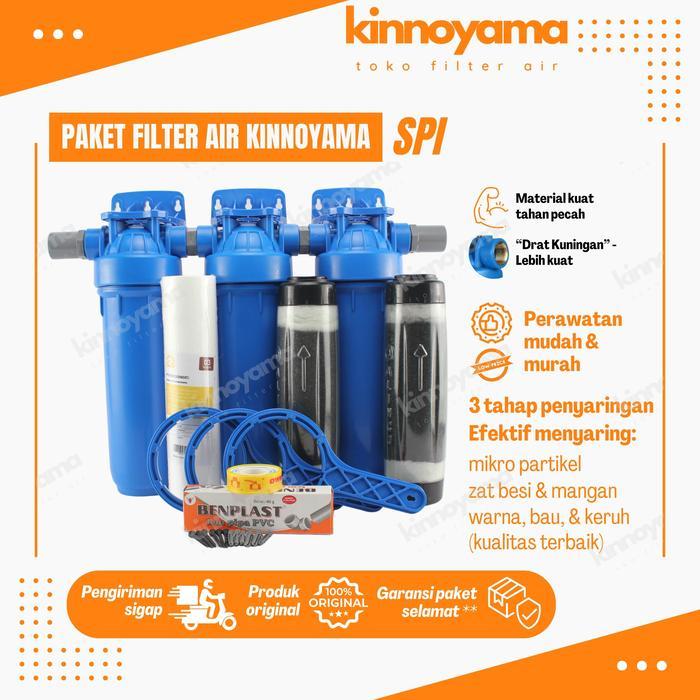 Saringan air kuning berbesi / fiter air sumur bor / filter air lengkap siap pakai