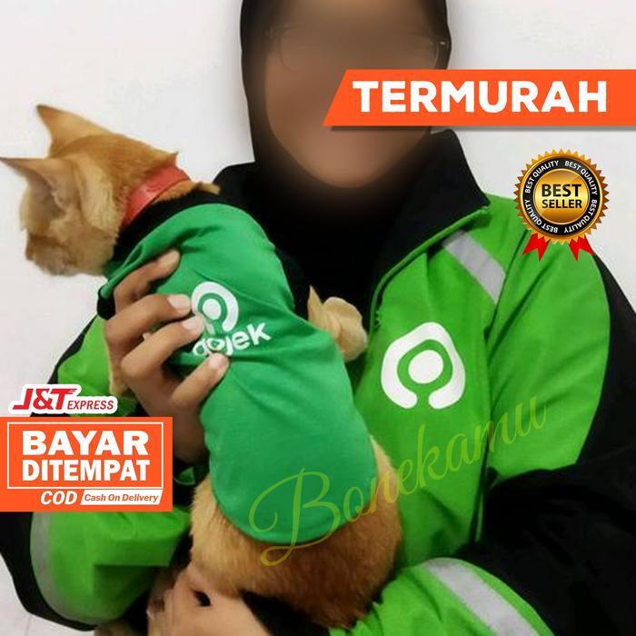 [Voucher] BAJU KUCING KAOS KUCING MOTIF GOJEK GRAB HALUS LUCU BAHAN KATUN