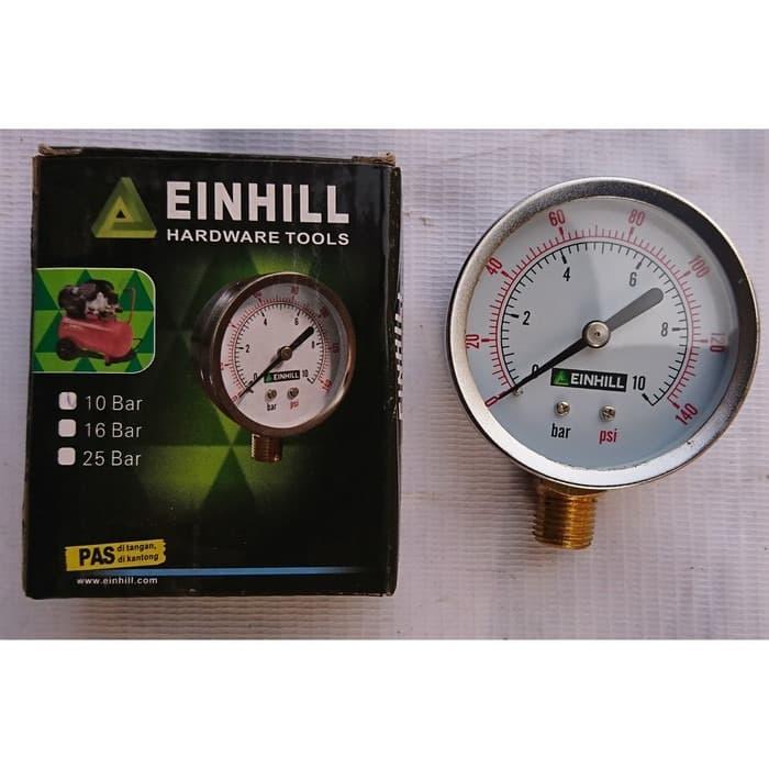 Pressure Gauge 10 bar oiless Einhill