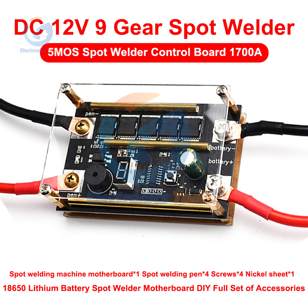 12V Spot Welder Module 18650 Lithium Battery 5Mos Spot Welder Motherboard Diy Battery Spot Welding