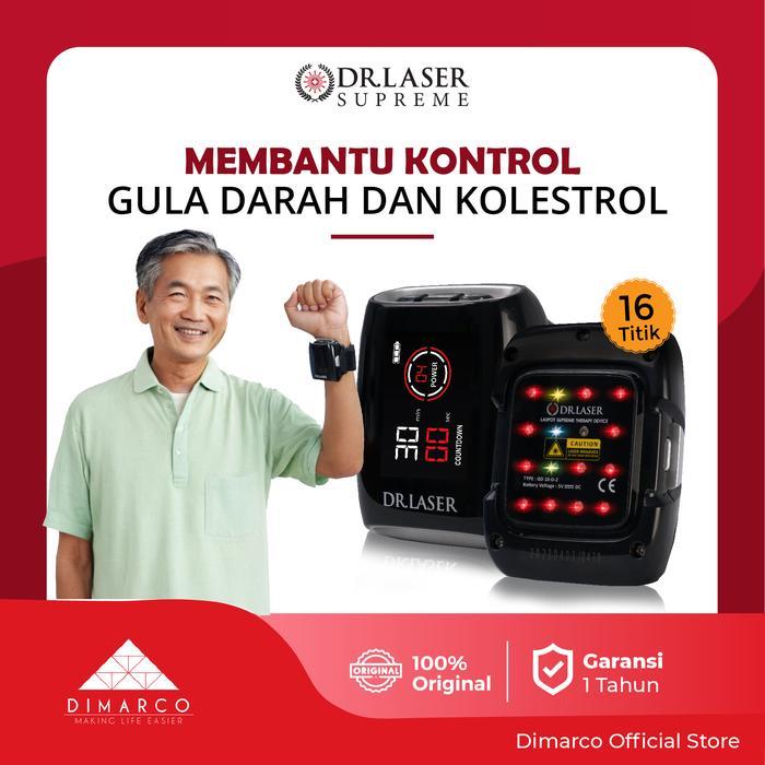 DR LASER SUPREME 16 TITIK Terapi Normalkan Kolesterol Jam Tangan Laser