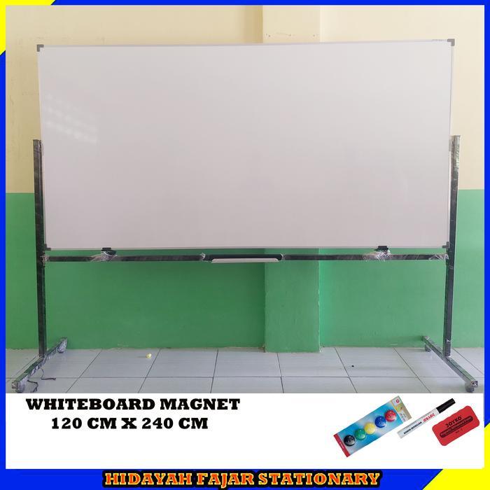 PAPAN TULIS STANDING - WHITEBOARD MAGNET 120 X 240