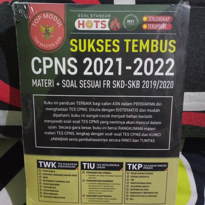 Sukses Tembuss Cpns 2021-2022 Materi+Soalsesuai Fr Skd -Skp 2019/2020