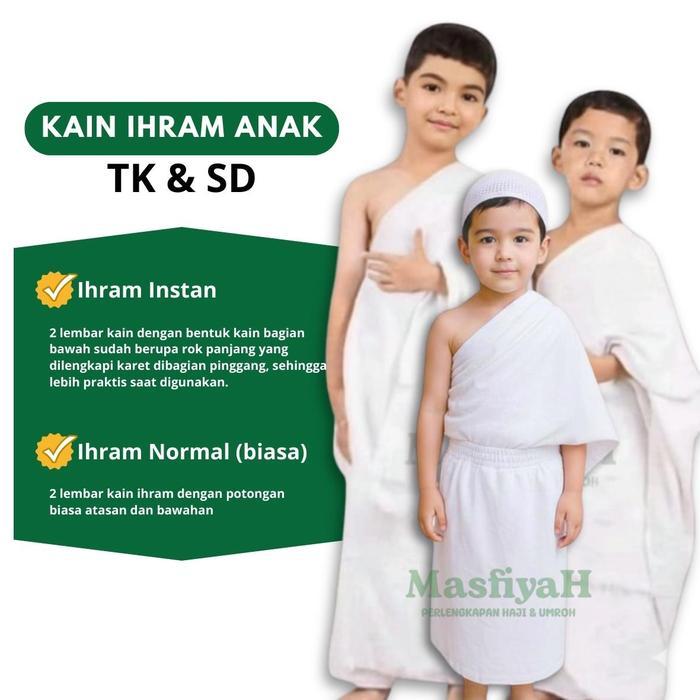 [Voucher] KAIN IHRAM ANAK INSTAN KAIN IHROM ANAK INSTAN KAIN IHRAM ANAK TK INSTAN KAIN IHRAM ANAK SD