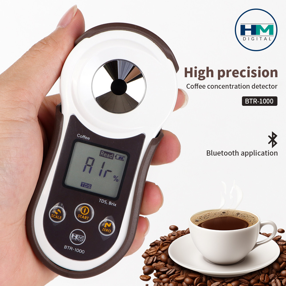 Terlaris, Bluetooth Coffee Brix Refractometer Digital Coffee Meter Smart Coffee Concentration Densit