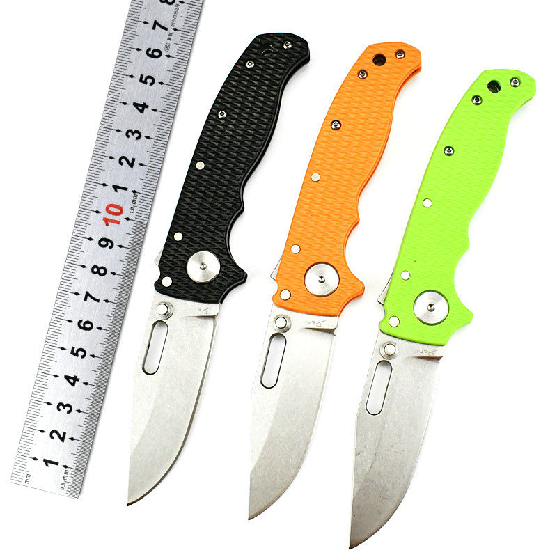 TRSKT DEMKO Folding Knife Ad20.5 Shark Ball Bearing Nylon Handle AUS-10A Tactical Camping Kitchen