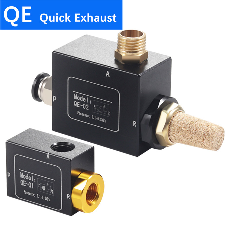 Pneumatic Air Quick Exhaust Valve Aluminum QE-01/02/03/04 quick exhaust valve quick exhaust valve
