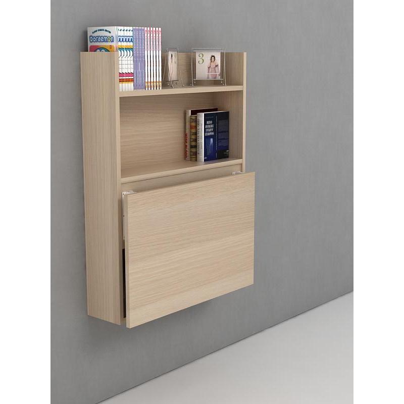 Meja Tulis Kerja Belajar Gantung Dinding Lipat Rak Buku 60Cm Bandung