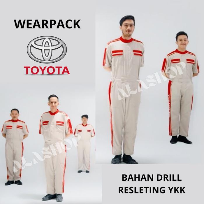 BERKUALITAS!! WEARPACK TOYOTA I WEARPACK MEKANIK I WEARPACK OTOMOTIF I WEARPACK BENGKEL