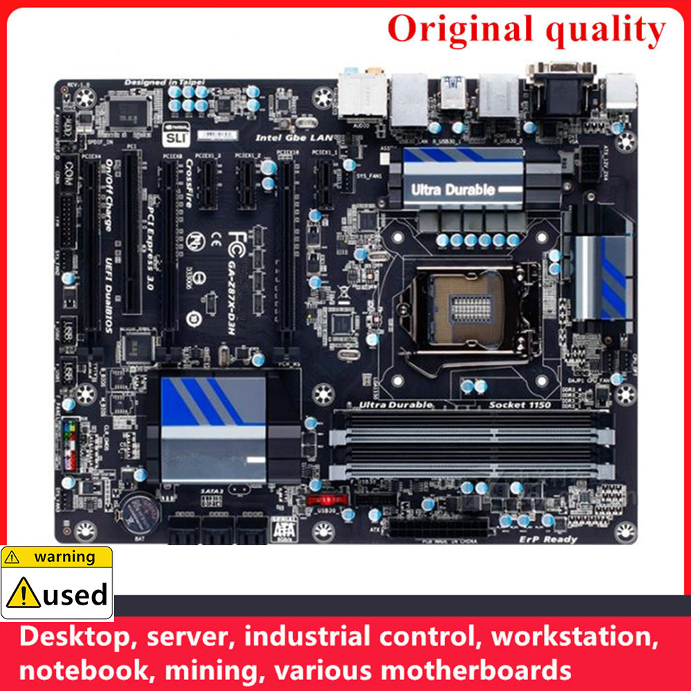 For GA-Z87X-D3H Z87X-D3H Motherboards LGA 1150 DDR3 32GB ATX Intel Z87 Overclocking Desktop Mainboar