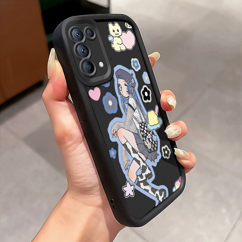 Casing Hp OPPO Reno 5 4G Reno 5 5G Reno5 Reno 5K 5G Reno5 K Find X3 Lite Case Casing Gadis anime pol