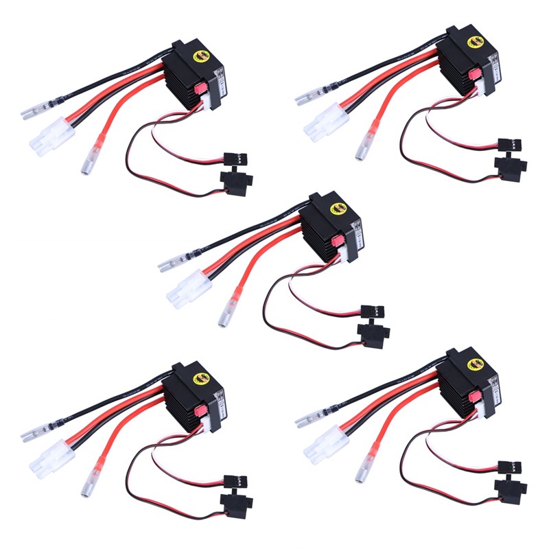 5X Rc ESC 320A 6-12V Brushed ESC Speed Controller With 2A BEC For RC Boat U6L5