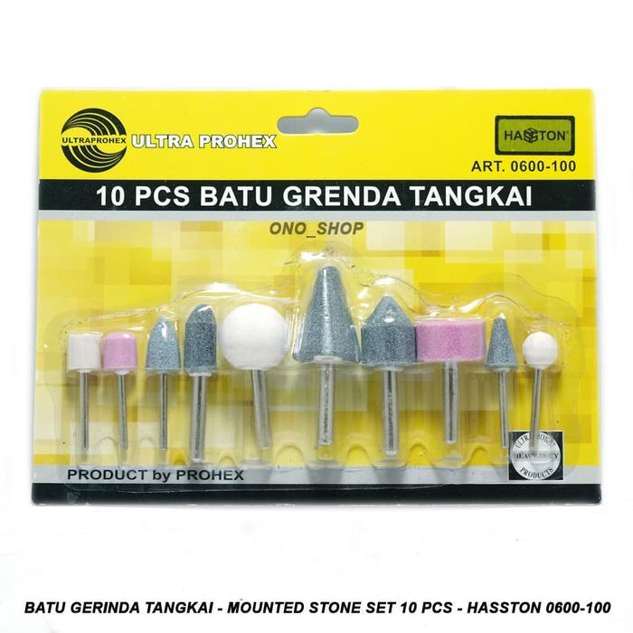 Terpopuler Batu Gerinda Tangkai - Mounted Stone Set 10 Pcs - Hasston 0600-100 Terlariss 