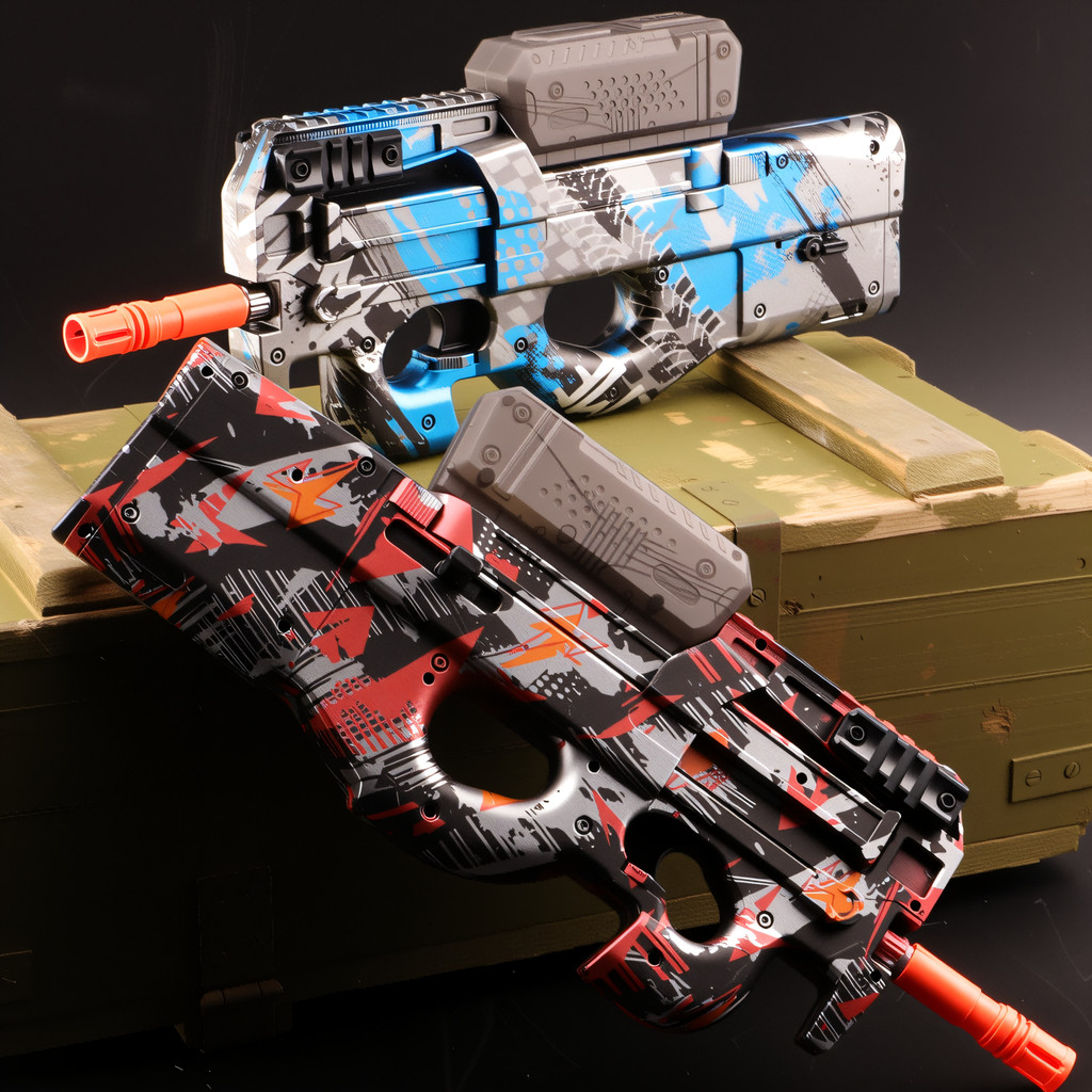 P90 Gel Ball Blaster Set - Rechargeable Outdoor Combat Toy for Teens 14+, Perfect Gift for Boys &