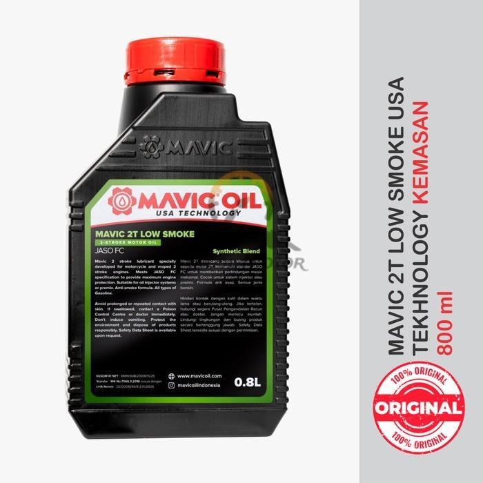 Oli Samping Mavic 2T Racing Oil Low Smoke Xtra Fragrance 800ml Ninja Mesin Motor Motorcycle Sepeda