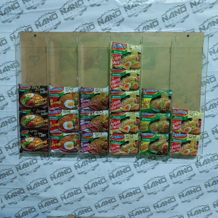 Rak indomie Akrilik