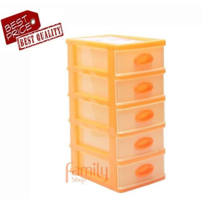 Container Mini Susun 5 Laci Kecil Shinpo 363-5 / Box Tempat Penyimpan
