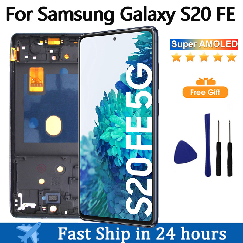 Amoled Display For Samsung Galaxy S20 Fe 4G/5G Lcd Display Touch Screen Assembly For Samsung S20 Fe