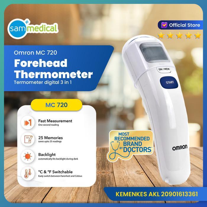 Omron Thermometer Infrared Mc 720 / Thermometer Digital Infrared / Termometer Non Kontak Pengukuran