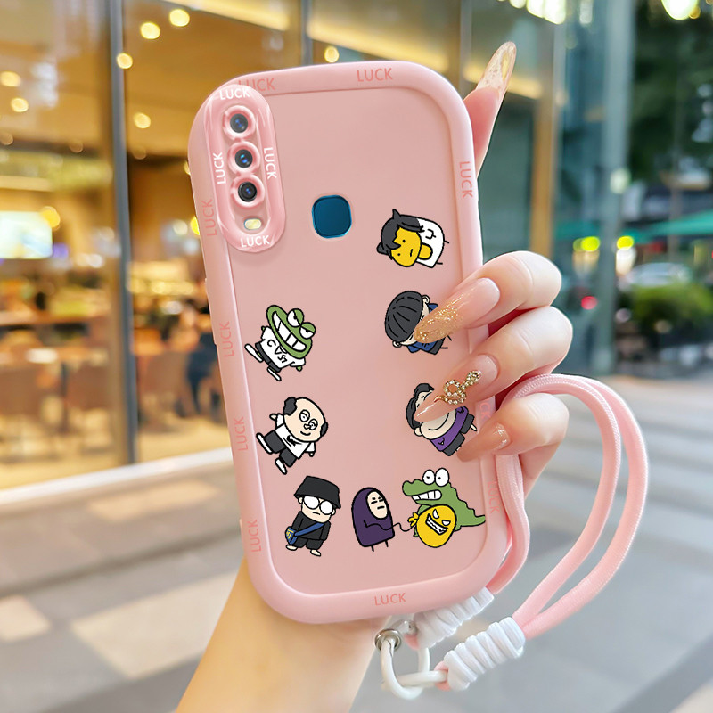 Casing Hp untuk VIVO Y12 Y15 Y17 Y11 2019 Y12i Y3 Y3s 2020 Case Casing Karakter kartun pola Kesing H