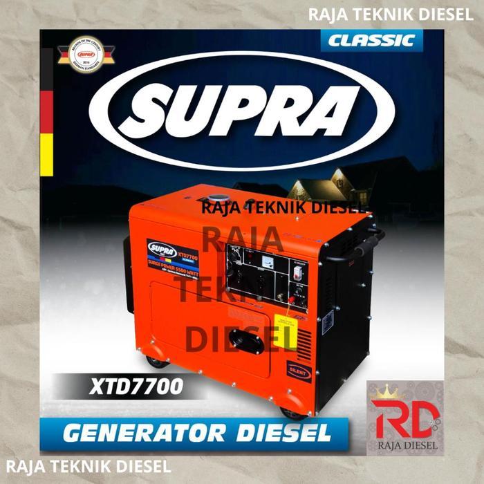 Generator Genset Diesel Silent 5 KVA 5000 Watt 4500 Solar XTD 7700 ORIGINAL TERBAIK SUPRA