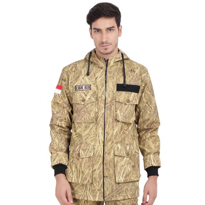 Jaket pemburu loreng / jaket camuflase army CBR SIX ISC 385 COKLAT