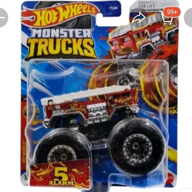 Ready Hot Wheel Monster Truck 5 Alarm Hotwheel
