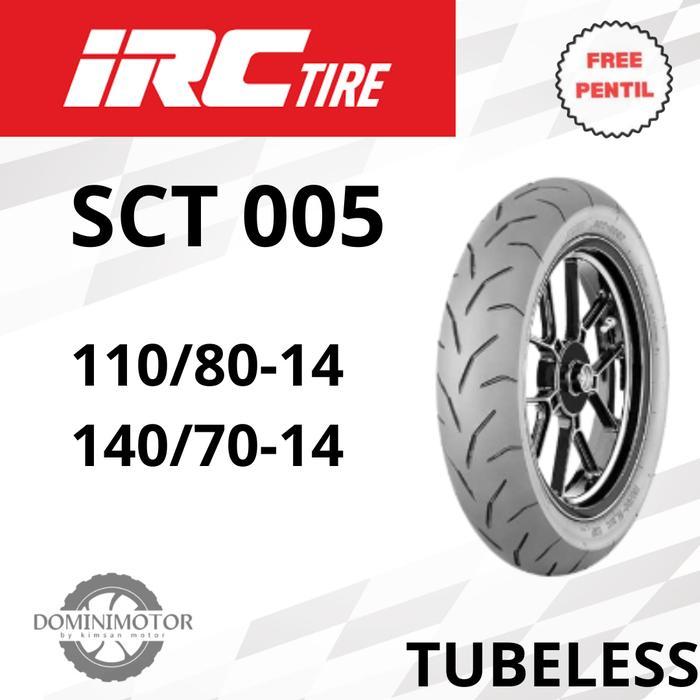 IRC SCT 005 110/80 140/70 Ring 14 Tubeless Ban Motor Ring 14 Ban Motor Aerox