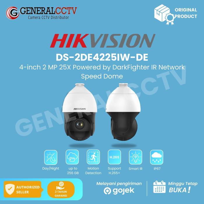 PTZ IP CAMERA HIKVISION DS-2DE4225IW-DE 1080P 25x OPTICAL ZOOM IR PTZ