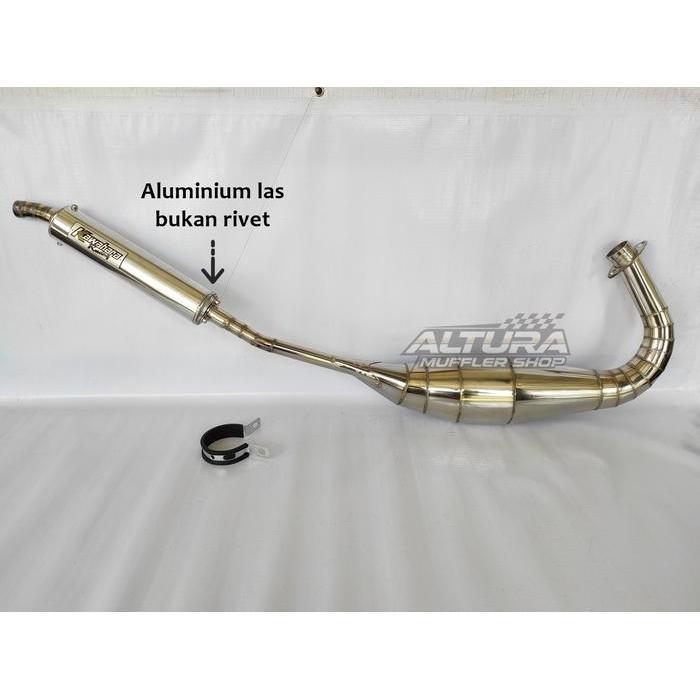 Knalpot Racing Kawahara Chrome Krom Kenalpot Ninja 150 R Rr Ss Kolong