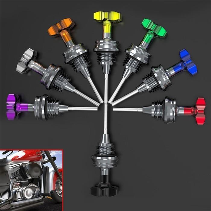 Motorcycle Oil Dipstick Cnc Aluminum For Gy6 125Cc Scooter Jog100 Rsz100 Rs100 Motocross