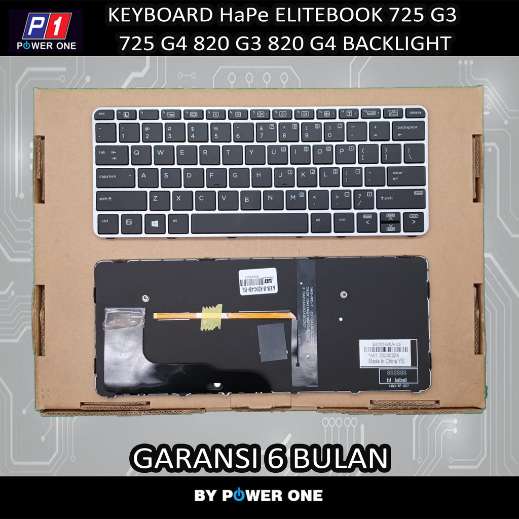 Keyboard HP Elitebook 725 g3 725 g4 820 g3 820 g4 Backlite