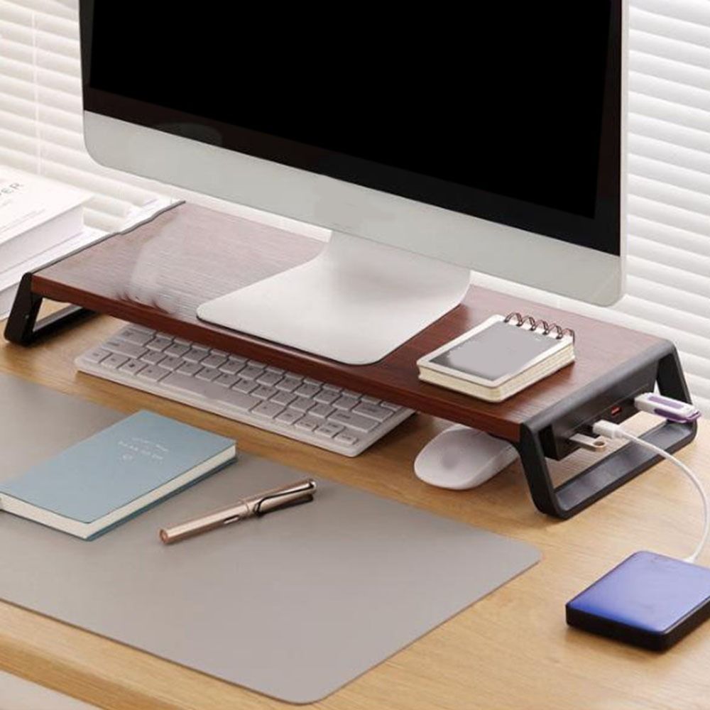 Thickening Computer Monitor Stand Increase Monitor Height With Usb Hub Work Laptop Stand Ergonomic