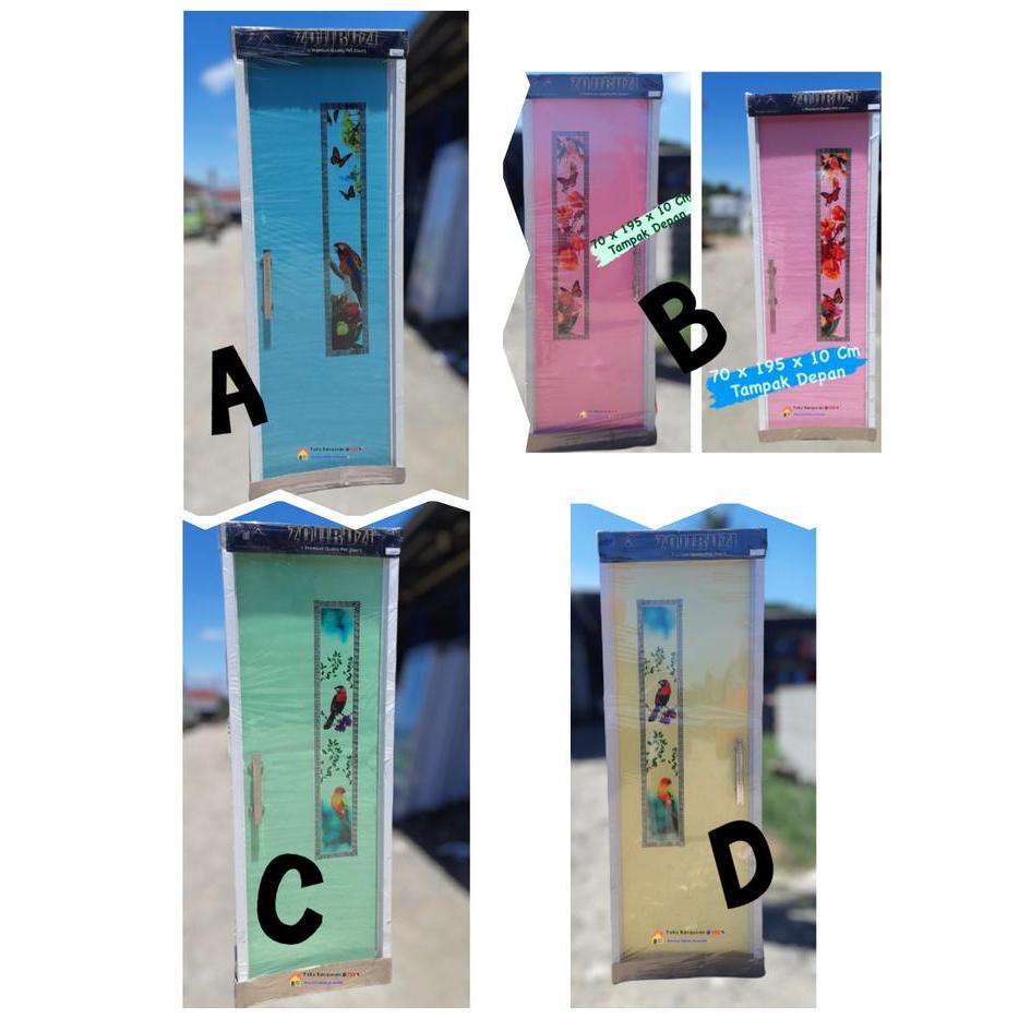 Pintu PVC Kamar Mandi Motif Warna