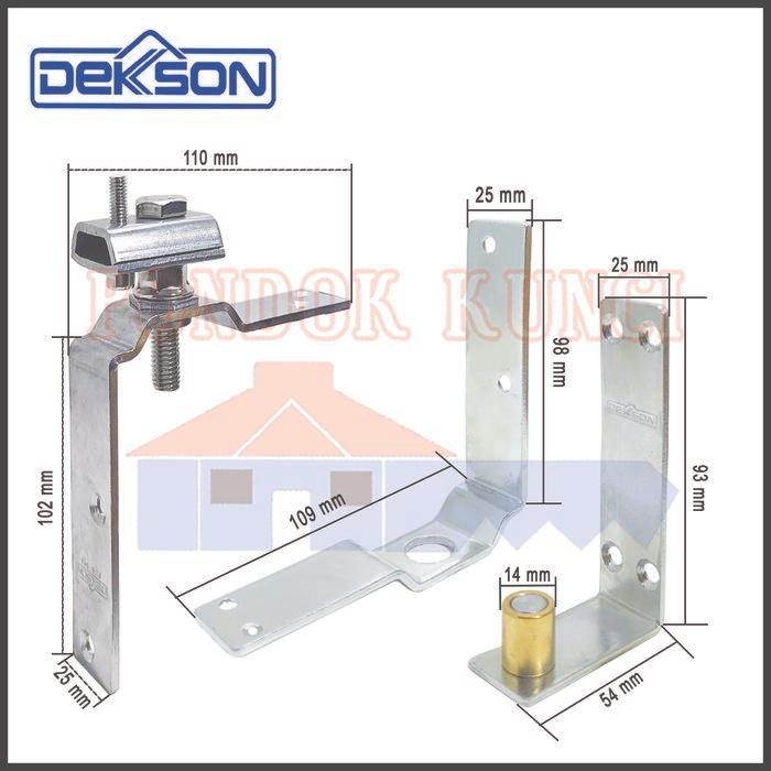 Engsel Pivot Pintu Lipat Dekkson 8166 Top Battom Pivot Dekson