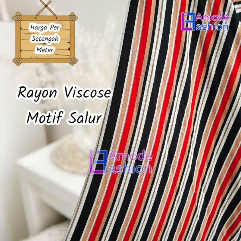 Kain Rayon Viscose Motif Salur