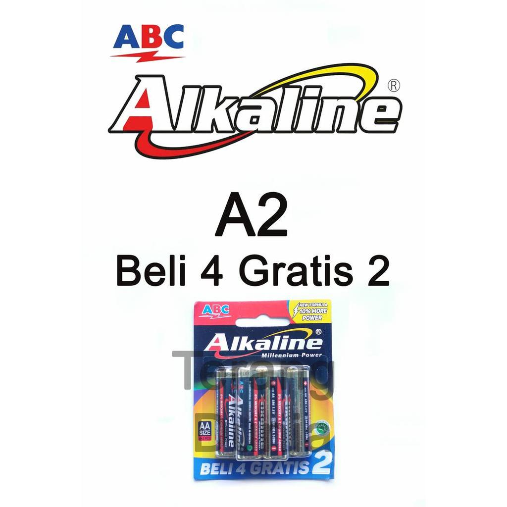 a14c- Battery Alkaline A2 Isi 6 Baterai Alkaline A2 Isi 6 Baterai Abc Isi 6
