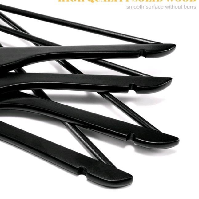 doni- Hanger Kayu Palangan Dewasa / Hanger Gantungan Baju / Hanger Kayu Distro Premium