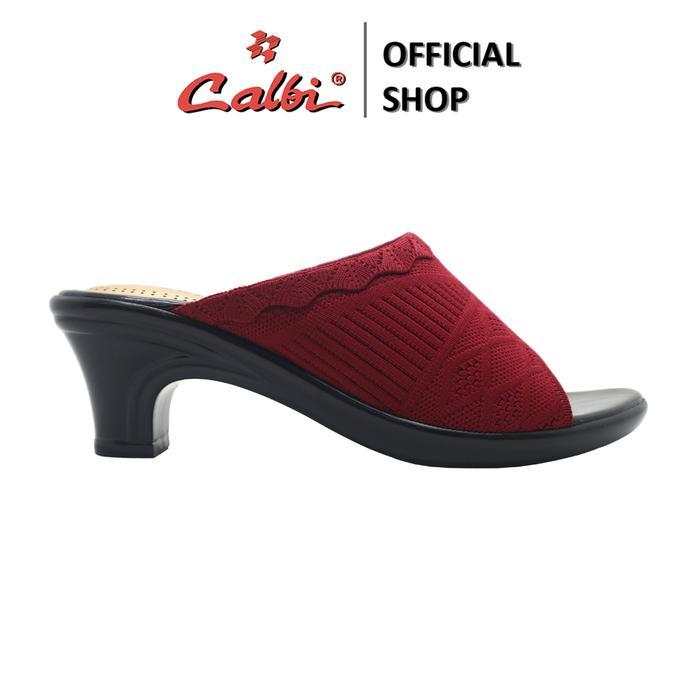 5iyp- Calbi Sandal Hak Tinggi Wanita Rajut Kerja 5,5 Cm - Cr 1937