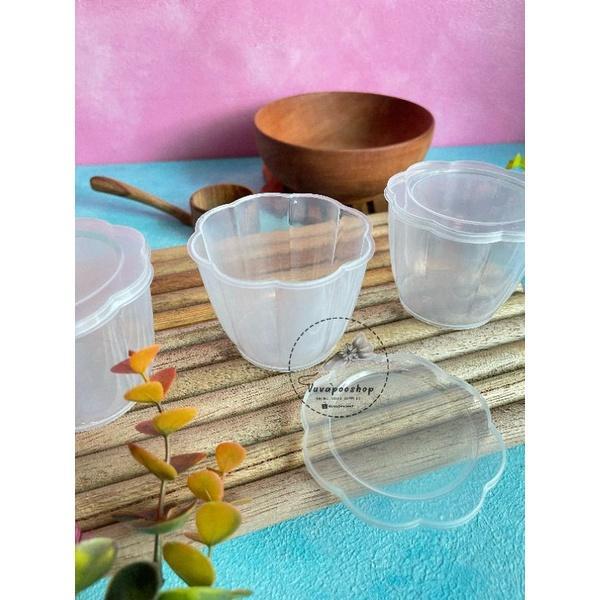 CUP PUDING PELANGI ISI 24PCS / CUP PUDDING PELANGI / GELAS PUDING AGAR BUNGA