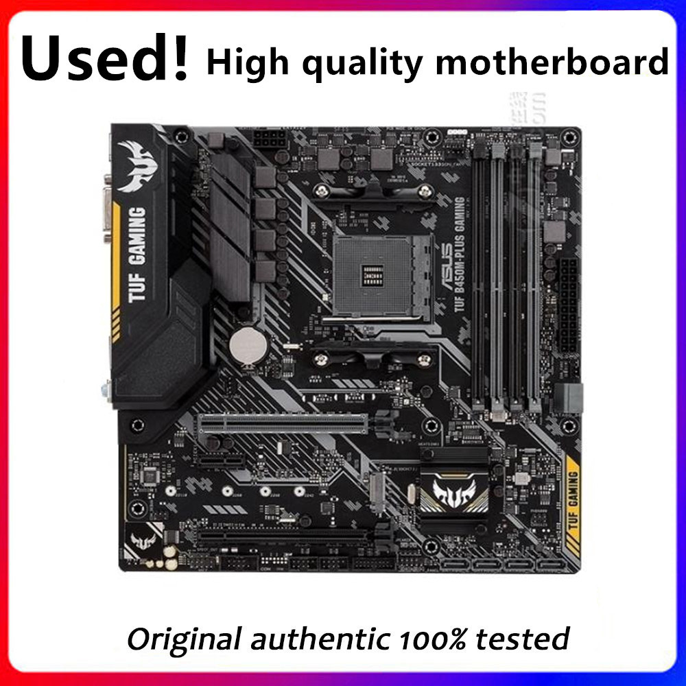 For TUF B450M-PLUS GAMING Motherboard Socket AM4 DDR4 For AMD B450 B450M B450 Original Desktop Mainb
