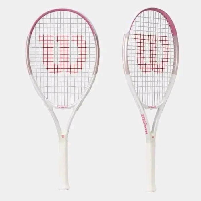 Raket Tenis Wilson Burn 113 White Pink / Raket Wilson Burn White Pink / Raket Tenis Pemula Wanita