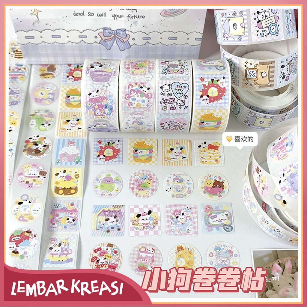 Cartoon Roll Sticker untuk Journal Packaging DIY Scrapbook