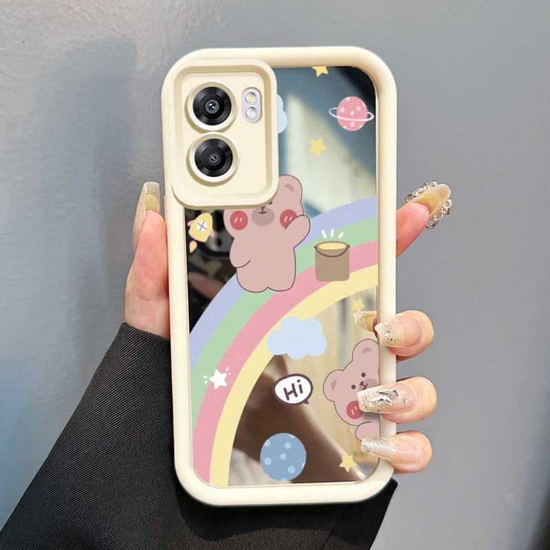 Casing Hp OPPO A57 2022 A77 A2022 A57s A57e A77s Case HP Casing pola Kartun Pelangi Kartun Kasing ce