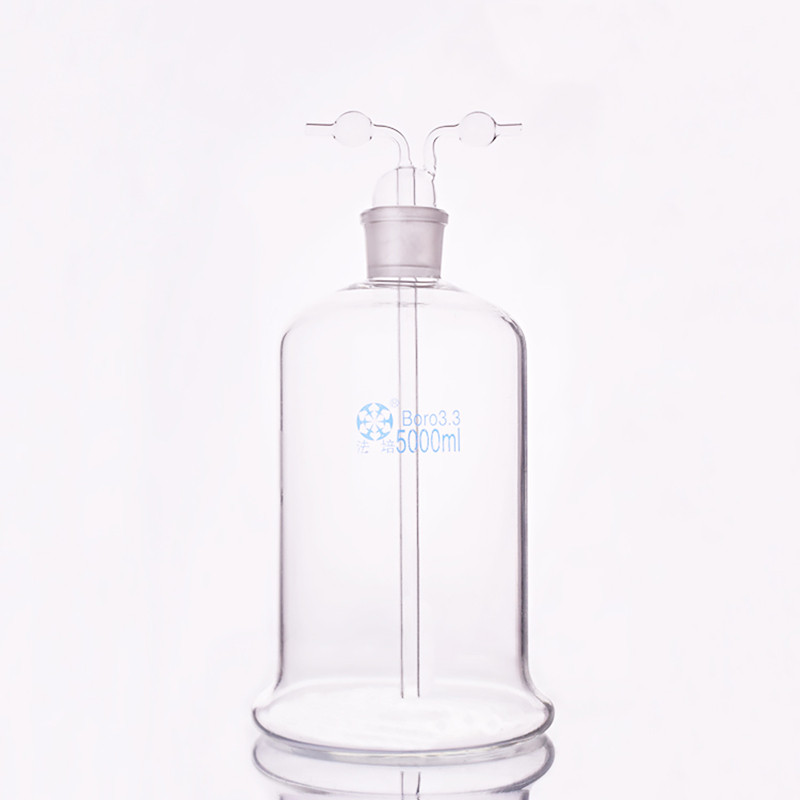 Fape Drechsel Gas Washing Bottle, Capacity 5000Ml, Lab Glass Gas Washing Bottle, Shisha Hookah,